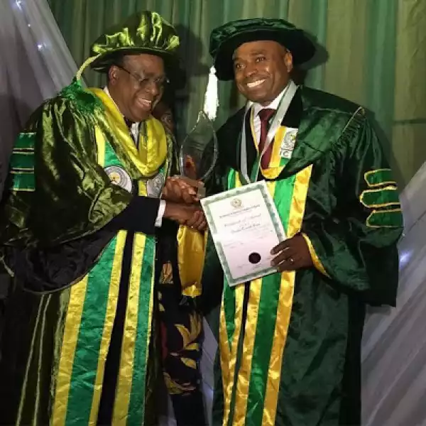 Actor Kenneth Okonkwo Bags Honorary Degree From The Institute Of Chartered Economists Of Nigeria (Photos)